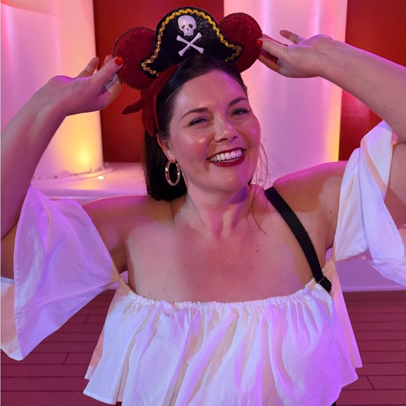 JustFab Ivory Ruffled Top - Picture 2 of 7